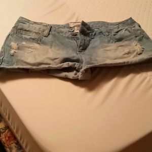 Denim shorts *fits more like a 10*